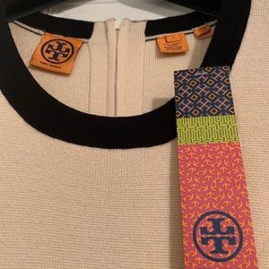 Tory Burch tan sleeveless midi dress new with tags